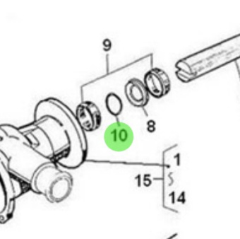 Nanni Diesel 970303720 - Sea Water Pump Wear Plate for 2.40HE Engines