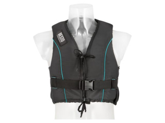 Besto 20413211 - Buoyancy Aid Dinghy Zipper All Black/Aqua Striping XS 35N