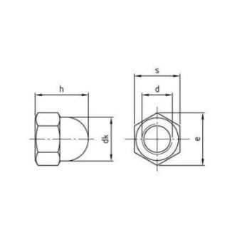 Euromarine DIN 1587 - A4 M 10 Blind Nut