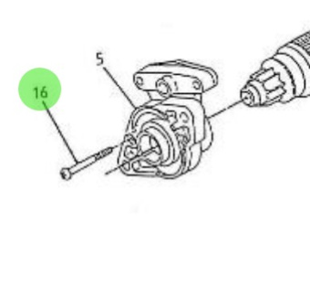 Nanni Diesel 970517321 - Screw for Stater Details Assembly