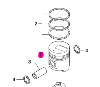 Northern Lights 32A1704600 - Piston, Oversize 0.25 mm  M-NL944T, M38CR2 