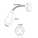Casolux Mary Reading Light SS Flex 290 USB Touch Dim