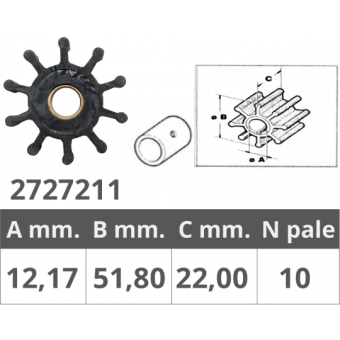 Jabsco Original Impeller 18653-0001