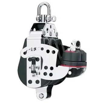 Harken 1556 - MR 76mm Triple Block With Ratchet, Becket And Cleat Starboard