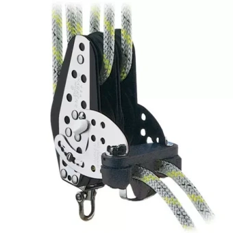 Harken 401 - 3.00" Double Fiddle Hexaratchet® Block Swivel, Standup Base, Cam Cleat