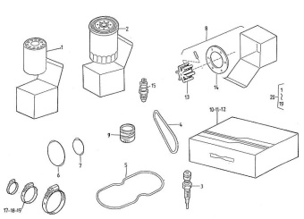 Nanni Diesel 970310562 - MAINTENANCE KIT for 5.250TDI