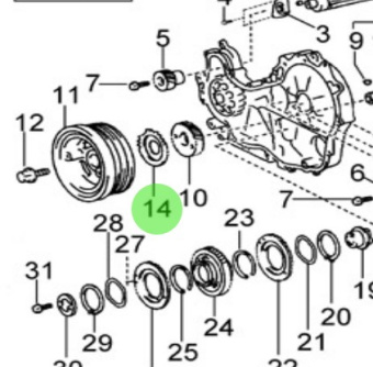 Nanni Diesel 970314048 - Crank Angle Sensor Plate for T4 Series Engines