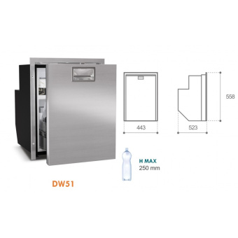 Vitrifrigo 0402-0293 - DW75L OCX2 Refrigerator/Freezer