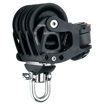 Harken 6274 - 60mm Aluminum Element Triple Block Swivel, Cam Cleat