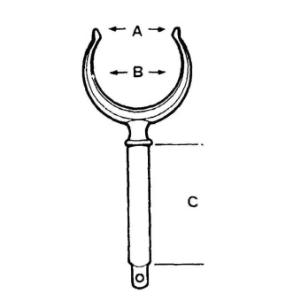 Nuova Rade 197208 - Oarlock, Ø57mm, Polyamide, White