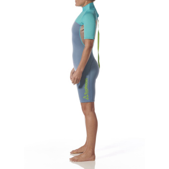 Plastimo P203224 - Essential 3/2mm Neoprene Wetsuit - Women's Shorty Grey/Azure Size 12