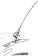 Allpa Plastic Built-In Fishing Rod Holder With Watertight Bushing, L=230, Max. Ø40mm, White