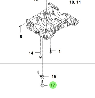 Bukh 21150-3A002 - Oil Jet Assembly for S270J Engines