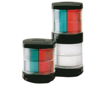 Hella Series 2984 3-Colors Navigation Light (& Anchor Light), 12v/1x25w & 1x10w, 2x112,5°/1x135° & 1x360°