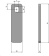Roca 421825 - Stainless Steel Bolt, Straight 70mm, for 00309321/00308904