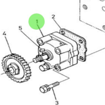 Nanni Diesel 970312980 - Engine Oil Pump Assembly for N4.60 Engines
