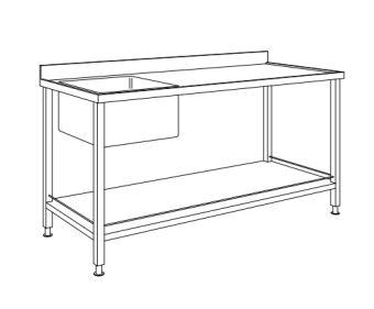 Baratta TV1E Marine Table With Sink
