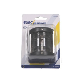 Euromarine Navigation Light 76mm Black - 135° White Stern Light