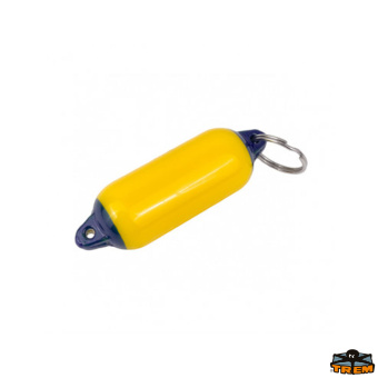 Trem D3177080 - Majoni Fender Shape Floating Key Holder Yellow Colour