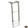 Trem S3114315 - Retractable Telescopic Ladder With Handles 4 Steps Black Color Trem S3114315 - Retractable Telescopic Ladder With Handles 4 Steps Black Color