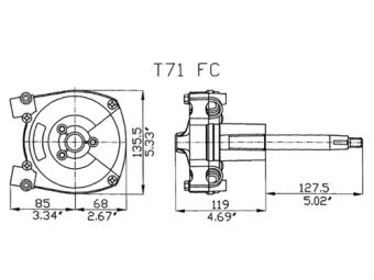 Ultraflex 38867H - Single Cable Steering Helm T71 FC
