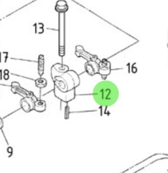 Nanni Diesel 970313456 - Rocker Arm Bracket for N2 and N3 Series Engines