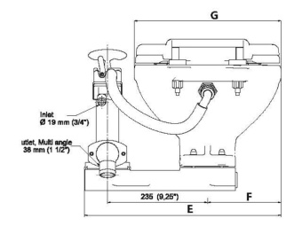 Talamex Manual Toilet Standard Turn2Lock