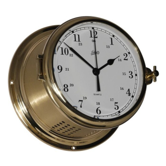 Schatz Clock Quartz Royal Brushed Brass Ø180 mm