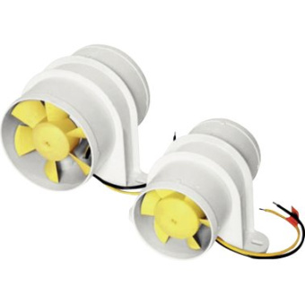 SHURflo YellowTail In-Line Blower for Continuous Use, 12V, Ø75 / Ø100 mm