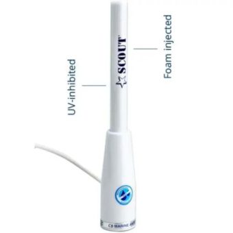 Scout PF AN NCB0002 - CB Fiberglass Antenna 1,5 m (5′) Length