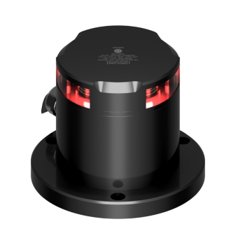 Lopolight 300-114G2-PRO - Navigation Light 3NM 360° Red, Black Anodized