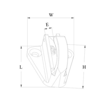 Hollex Fender Hook 31x33mm Stainless Steel 316