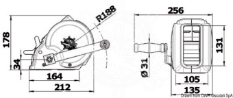 Osculati 02.140.01 - Trailer Winch Max 630 kg