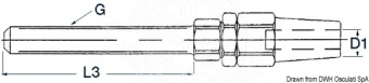 Osculati 05.004.06 - SS Terminal For Tensioners Ø 3 mm