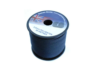 English Braids 22250030912 Trim Line 2.5 mm Navy 30 m