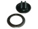Ultraflex 38061J - Single Cable Gaiter / Grommet 105mm OD Black / H 65 mm