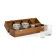 Teak Captain's Bar Set of 8 Glasses