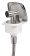 Osculati New Edge Stainless Steel Door Boat Shower with Tiger Stainless Steel Shower Head 88x95 mm with White Nylon Hose 4 meter - 15.164.91