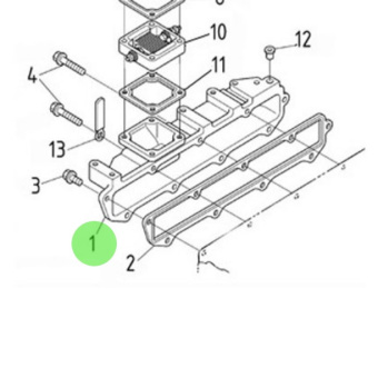 Nanni Diesel 970313720 - Inlet Manifold for N4.115 Engines