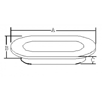 Stainless Steel Oval Hawesole 140 mm
