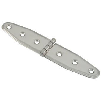 Euromarine Double Oval Stainless Steel Hinge - 155x30mm