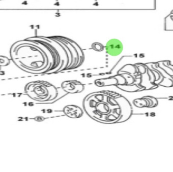 Nanni Diesel 970312620 - O-Ring for Crankshaft Piston Assembly