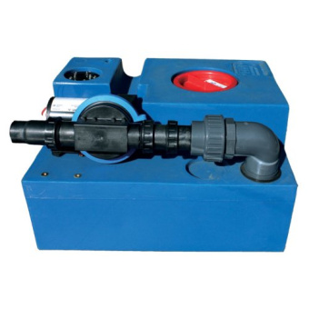 Allpa Polyethylene Blue Waste Tank Kit With Pre Mounted Diaphragm Pump 24v, 73L, 750x400x300mm