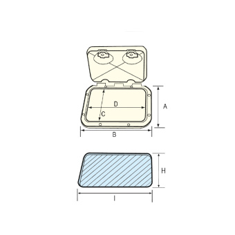 Nuova Rade 196596 - Classic Hatch, White, 355x600mm