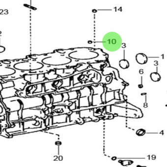 Nanni Diesel 970312042 - Ring Pin for T4 Series Engines
