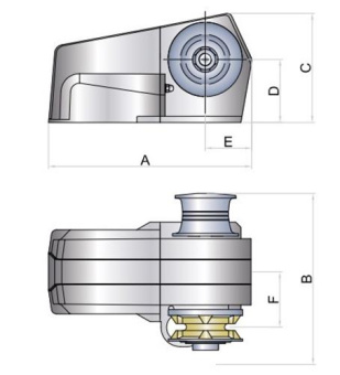 Italwinch FYN Windlass 12V 1700W / Chain 10mm DIN766 With Drum