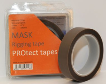PROtect Tapes Rigging Tape Mask PFTE 0.050 x 25 mm x 33 m Light Grey