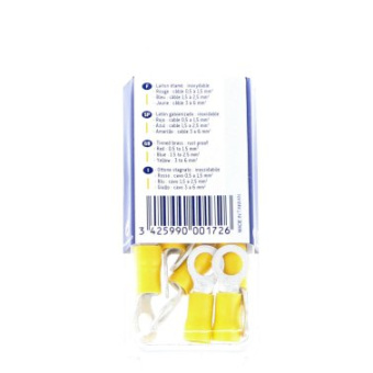 Euromarine Eyelet Terminal Ø06 Yellow - Set Of 10