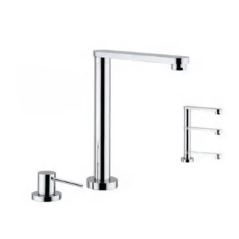 Elka 6001_AR - Swivel And Fold-Down Sink Spout With Satellite Mixer Tap