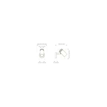 Quick Jacob Chrome LED Warm Light IP40 10-30V Wall Light